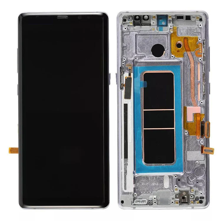 Pro Samsung Galaxy Note 8 LCD OLED displeje sestava digitalizátoru s rámcem