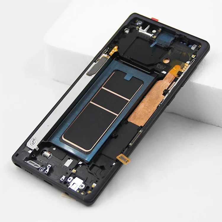 Pro Samsung Galaxy Note 9 LCD OLED displeje sestava digitalizátoru s rámem