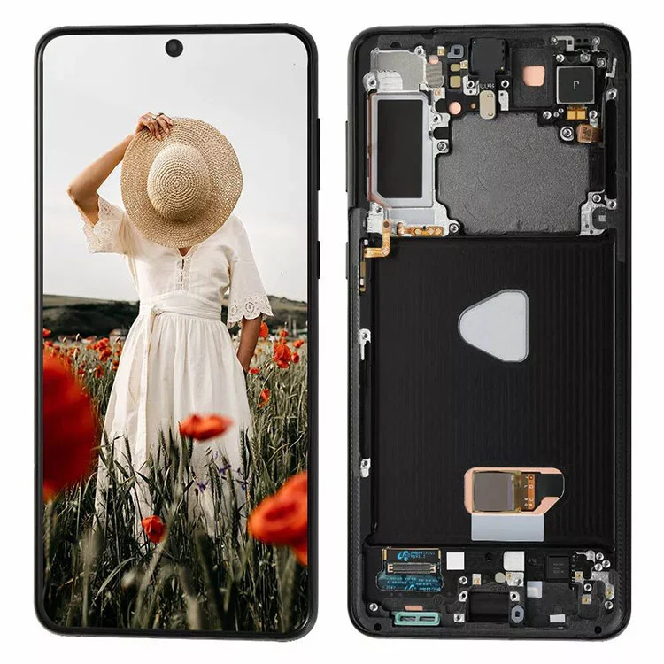 Pro Samsung Galaxy S21 Plus LCD displej dotykové obrazovky Nahrazení sestavy dotykové obrazovky